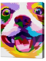 Tablou pe numere Art Gallery Premium Multicolored Puppy (CX4157)
