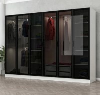 Dulap Trendy Kale 6663 White/Black 270x190x52cm GTR004645