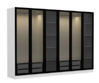 Dulap Trendy Kale 6664 White/Black 270x190x52cm GTR004646 imaginea #5 — magazin online Desire.md