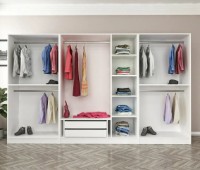 Dulap Trendy Kale 6665 White/Black 315x190x52cm GTR004647 imaginea #4 — magazin online Desire.md