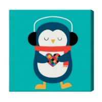Tablou pe numere Art Gallery Premium Penguin Music Lover (BX2350)