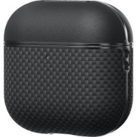 Husă pentru căști Pitaka Aramid Fiber Magnetic Case for AirPods 4 Black/Gray (APM2404) imaginea #6 — magazin online Desire.md