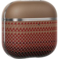 Husă pentru căști Pitaka Aramid Fiber Magnetic Case for AirPods 4 Sunset (APM2405) imaginea #2 — magazin online Desire.md