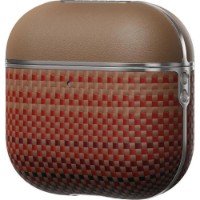 Husă pentru căști Pitaka Aramid Fiber Magnetic Case for AirPods 4 Sunset (APM2405) imaginea #3 — magazin online Desire.md