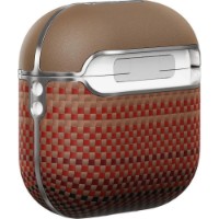Husă pentru căști Pitaka Aramid Fiber Magnetic Case for AirPods 4 Sunset (APM2405) imaginea #4 — magazin online Desire.md
