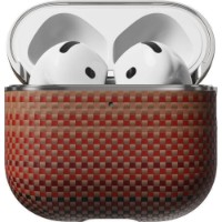 Husă pentru căști Pitaka Aramid Fiber Magnetic Case for AirPods 4 Sunset (APM2405) imaginea #7 — magazin online Desire.md
