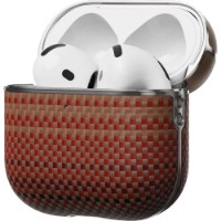 Husă pentru căști Pitaka Aramid Fiber Magnetic Case for AirPods 4 Sunset (APM2405) imaginea #9 — magazin online Desire.md