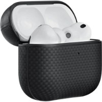 Husă pentru căști Pitaka Aramid Fiber Magnetic Case for AirPods Pro3 Black/Gray (APM2501) imaginea #2 — magazin online Desire.md