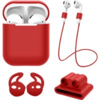 Husă pentru căști XO AirPods Silicon Case Red