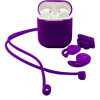 Husă pentru căști XO AirPods Silicon Case Purple