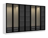 Dulap Trendy Kale 6666 White/Black 315x190x52cm GTR004648 imaginea #5 — magazin online Desire.md