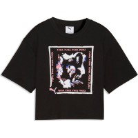 Детская футболка Puma Graphic Cat Stamp Puma Black, s.128