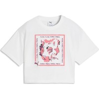 Детская футболка Puma Graphic Cat Stamp Puma White, s.128