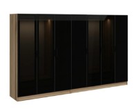 Dulap Trendy Kale 7653 Dore/Black 315x210x52cm GTR004715 imaginea #6 — magazin online Desire.md