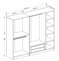 Dulap Trendy Kale 8392 White 225x190x52cm GTR004732 imaginea #5 — magazin online Desire.md