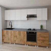 Кухонный гарнитур Smartex K4 300 White/Dark Oak (30166) фото №1 — интернет-магазин Desire.md