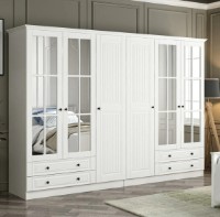 Dulap Trendy Kale Mebran 4020 White 270x190x52cm GTR001826 imaginea #2 — magazin online Desire.md