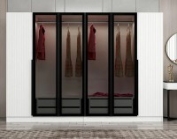 Dulap Trendy Kale Plus 7813 White/Black 270x210x52cm GTR004901 imaginea #5 — magazin online Desire.md