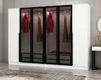 Dulap Trendy Kale Plus 7813 White/Black 270x210x52cm GTR004901