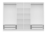 Dulap Trendy Kale Plus 7813 White/Black 270x210x52cm GTR004901 imaginea #3 — magazin online Desire.md