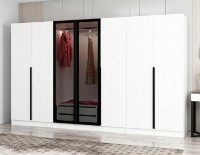 Dulap Trendy Kale Plus 7814 White/Black 315x210x52cm GTR004902