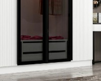 Dulap Trendy Kale Plus 7815 White/Black 315x210x52cm GTR004903 imaginea #2 — magazin online Desire.md