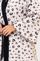 Халат Ajoure T5165 Beige Leopard, s.XL фото №4 — интернет-магазин Desire.md