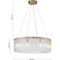 Люстра Lampardi Crystalon CLN1006-D60P фото №3 — интернет-магазин Desire.md