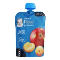 Piure pentru copii Gerber Apple&Apricot 6+ 150g 