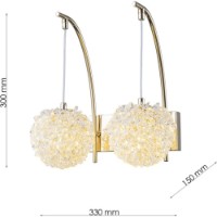 Candelabru de perete Lampardi Orvella LP141-2W imaginea #3 — magazin online Desire.md