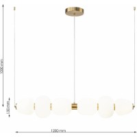 Lustră Lampardi Ovola LP5261-L120 imaginea #3 — magazin online Desire.md