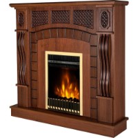 Șemineu electric Art Flame Amsterdam & Gala Gold Nut