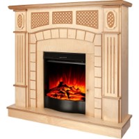 Электрокамин Art Flame Amsterdam Wood & Corsica Beige