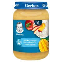 Пюре для детей Gerber Cream Cheese With Apples&Peach And Mango 6+ 190g