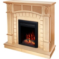 Șemineu electric Art Flame Amsterdam Wood & Cris Beige