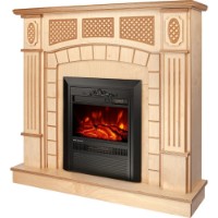 Șemineu electric Art Flame Amsterdam Wood & Cristina Beige