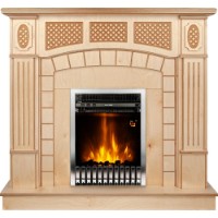 Șemineu electric Art Flame Amsterdam Wood & Gala Silver Beige imaginea #3 — magazin online Desire.md