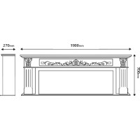 Электрокамин Art Flame Bella & Tanzania White фото №3 — интернет-магазин Desire.md