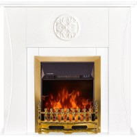 Șemineu electric Art Flame Benedict & Galileo Gold White imaginea #3 — magazin online Desire.md