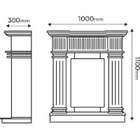Șemineu electric Art Flame Blaze mini & Miriam Ivory imaginea #3 — magazin online Desire.md