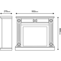 Șemineu electric Art Flame Bonita & Lorance White imaginea #4 — magazin online Desire.md