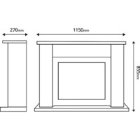 Șemineu electric Art Flame Brooklyn & Mars White imaginea #3 — magazin online Desire.md