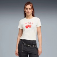 Tricou de dame Puma Graphics Cherry Puma White, s.S imaginea #2 — magazin online Desire.md