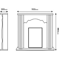 Șemineu electric Art Flame Clasic & Cris White imaginea #3 — magazin online Desire.md