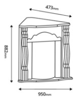 Șemineu electric Art Flame Clasic colt nut & Corsica imaginea #3 — magazin online Desire.md