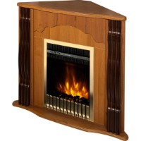 Șemineu electric Art Flame Clasic colt nut & Gala gold