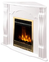 Șemineu electric Art Flame Clasic colt white & Gala gold