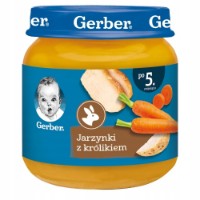 Пюре для детей Gerber Vegetables&Rabbit 5+ 125g 