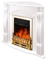 Șemineu electric Art Flame Clasic colt white & Galileo gold