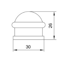 Ограничитель для двереи Profmet 447241 фото №2 — интернет-магазин Desire.md